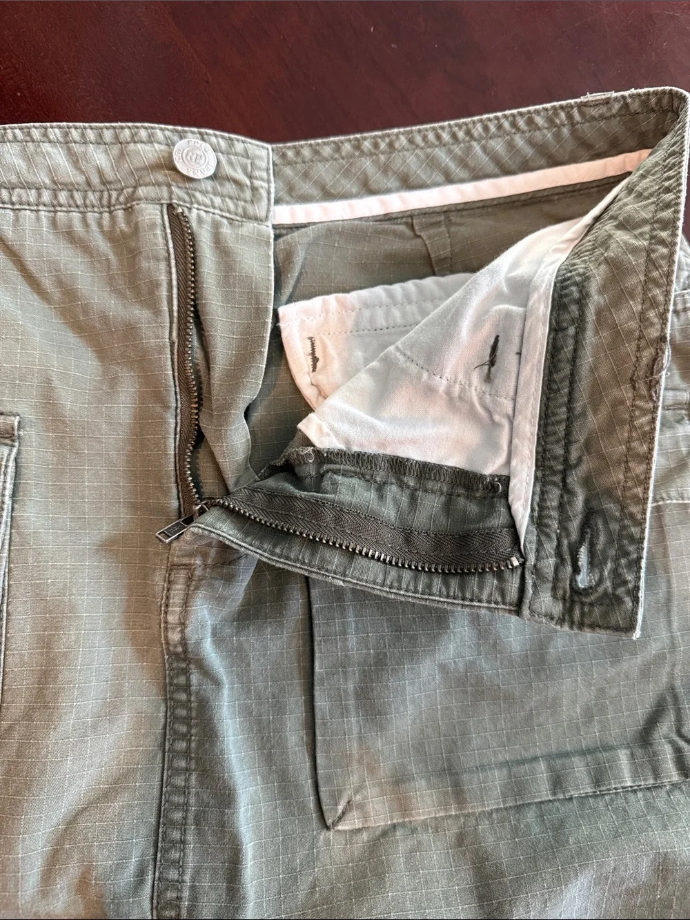 Polo by Ralph Lauren Tan Khaki Utility Pencil Skirt 100%cotton - Picture 7 of 7